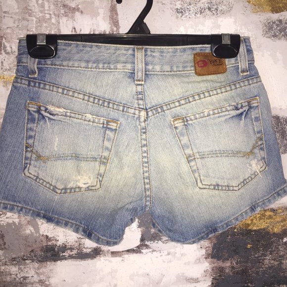 BKE Rare Style Distressed Denim Shorts - Picture 3 of 11